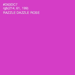 #D63DC7 - Razzle Dazzle Rose Color Image