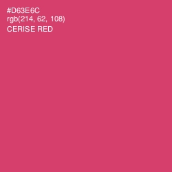 #D63E6C - Cerise Red Color Image