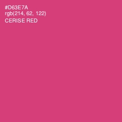 #D63E7A - Cerise Red Color Image