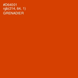 #D64001 - Grenadier Color Image