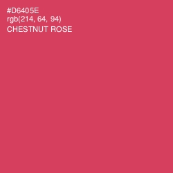 #D6405E - Chestnut Rose Color Image