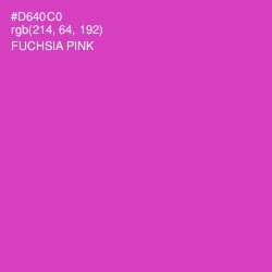 #D640C0 - Fuchsia Pink Color Image