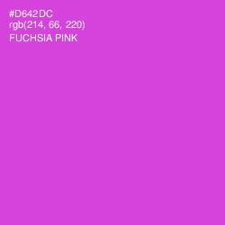 #D642DC - Fuchsia Pink Color Image