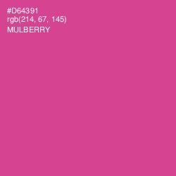 #D64391 - Mulberry Color Image