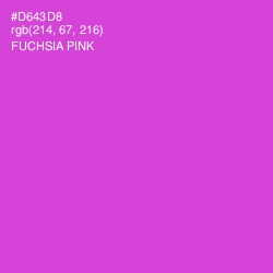 #D643D8 - Fuchsia Pink Color Image