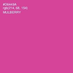 #D6449A - Mulberry Color Image