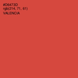 #D6473D - Valencia Color Image