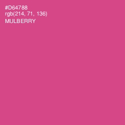 #D64788 - Mulberry Color Image