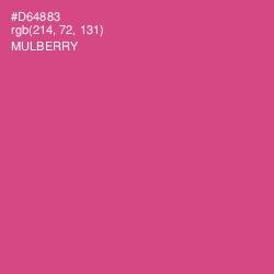 #D64883 - Mulberry Color Image