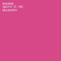 #D64888 - Mulberry Color Image