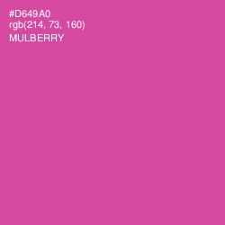 #D649A0 - Mulberry Color Image