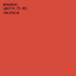 #D64B3C - Valencia Color Image