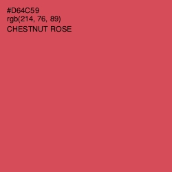 #D64C59 - Chestnut Rose Color Image