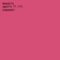 #D64D75 - Cabaret Color Image