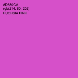 #D650CA - Fuchsia Pink Color Image