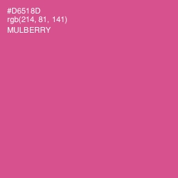 #D6518D - Mulberry Color Image