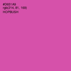 #D651A9 - Hopbush Color Image