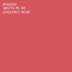 #D6555D - Chestnut Rose Color Image