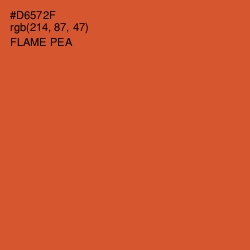 #D6572F - Flame Pea Color Image