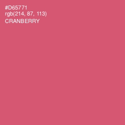 #D65771 - Cranberry Color Image