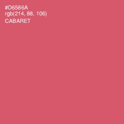 #D6586A - Cabaret Color Image