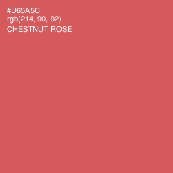 #D65A5C - Chestnut Rose Color Image