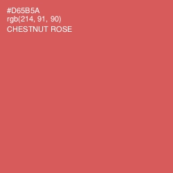 #D65B5A - Chestnut Rose Color Image