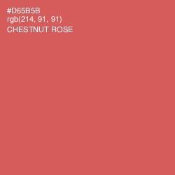 #D65B5B - Chestnut Rose Color Image