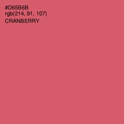 #D65B6B - Cranberry Color Image