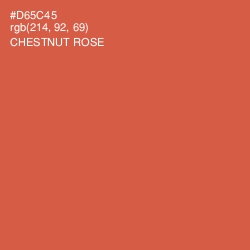 #D65C45 - Chestnut Rose Color Image