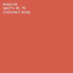 #D65C4B - Chestnut Rose Color Image