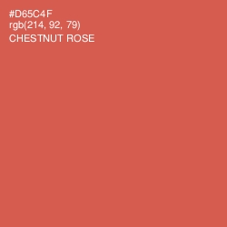 #D65C4F - Chestnut Rose Color Image