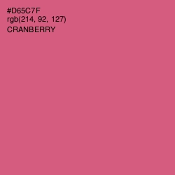 #D65C7F - Cranberry Color Image