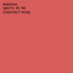 #D65D5A - Chestnut Rose Color Image