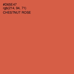 #D65E47 - Chestnut Rose Color Image
