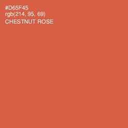 #D65F45 - Chestnut Rose Color Image