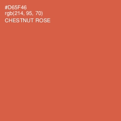 #D65F46 - Chestnut Rose Color Image