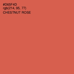 #D65F4D - Chestnut Rose Color Image