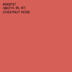 #D65F57 - Chestnut Rose Color Image