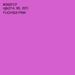 #D65FCF - Fuchsia Pink Color Image