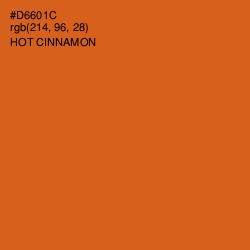 #D6601C - Hot Cinnamon Color Image