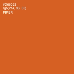 #D66023 - Piper Color Image