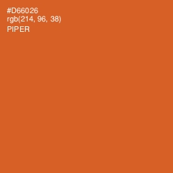 #D66026 - Piper Color Image