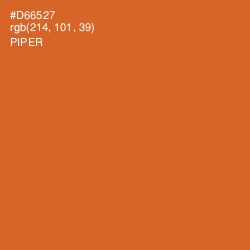 #D66527 - Piper Color Image