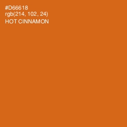#D66618 - Hot Cinnamon Color Image
