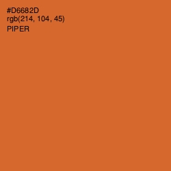 #D6682D - Piper Color Image