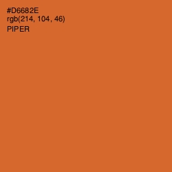 #D6682E - Piper Color Image