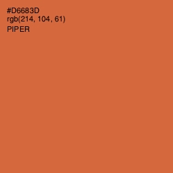 #D6683D - Piper Color Image