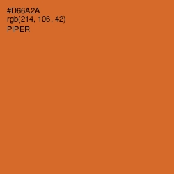 #D66A2A - Piper Color Image