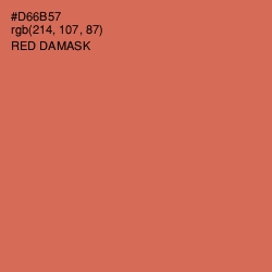 #D66B57 - Red Damask Color Image